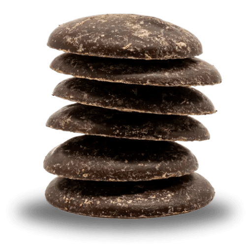 Sacbe Cacao Chocolate buttons packed ontop of eachother